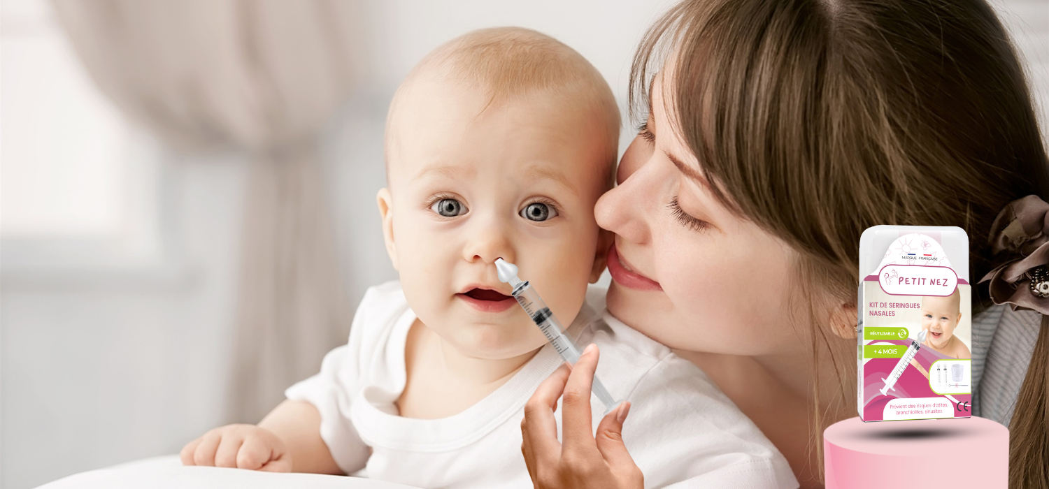 Seringue lavage nez bébé : comment faire ? 